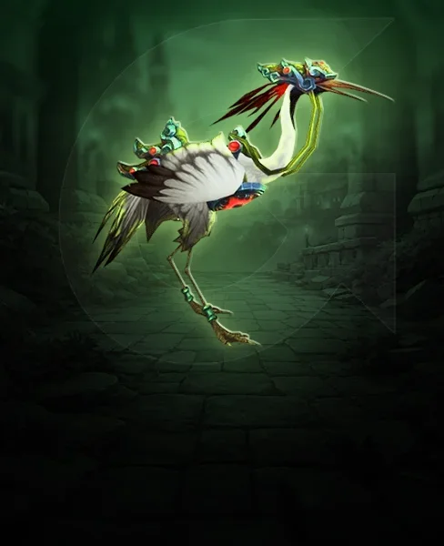 Golden Riding Crane